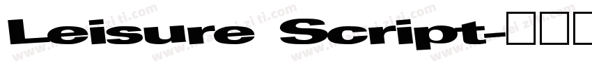 Leisure Script字体转换